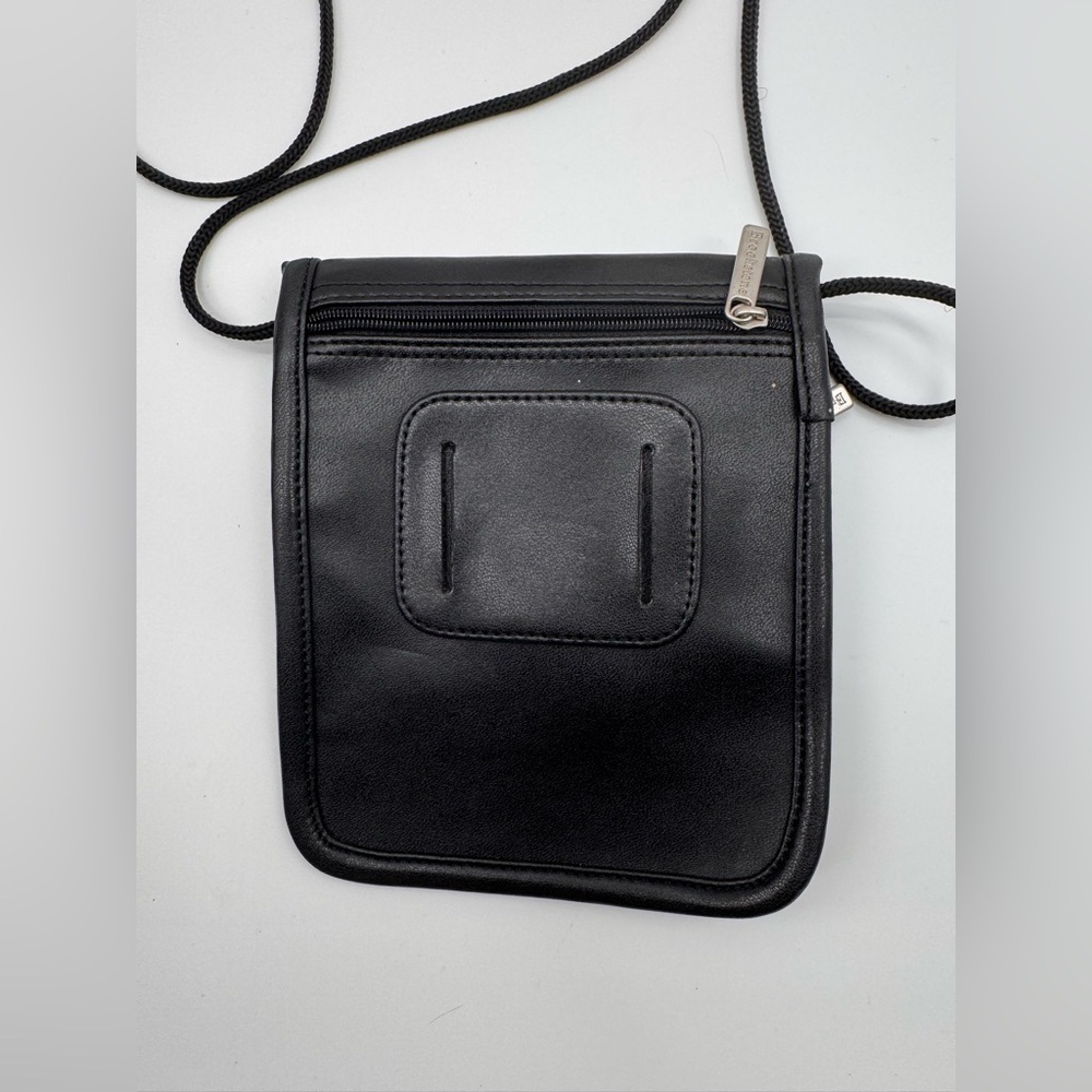 Brookstone black leather travel bag - Picture 5 of 7